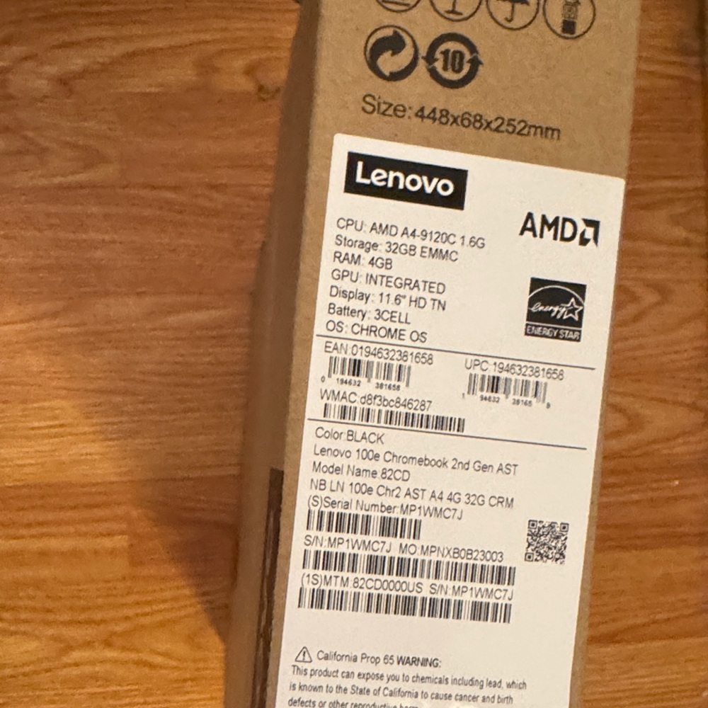 Lenovo Chromebook - Tan - Picture 6 of 6